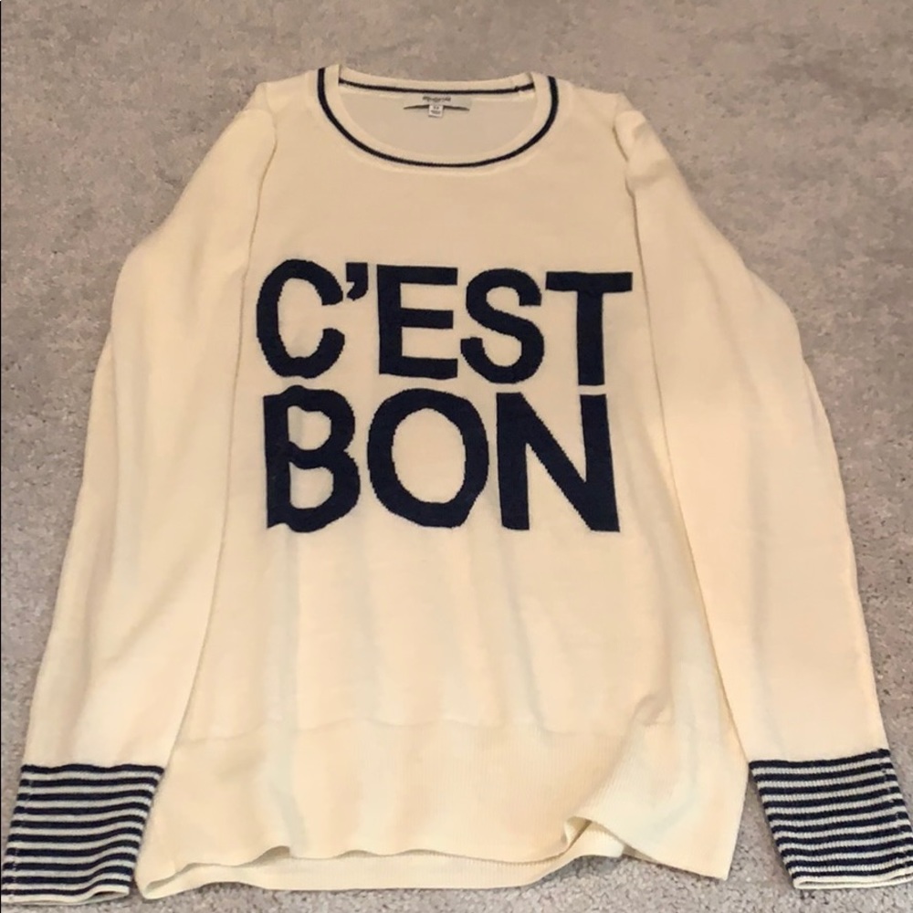 Madewell C’EST BON sweater